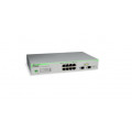 [AT-GS950/8-10] ราคา จำหน่าย ขาย Allied Telesis WebSmart switch 8 port 10/100/1000TX + 2 SFP Combo ports, US Power Cord.