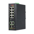 [ONV-IPS33128PF] ราคา จำหน่าย ขาย ONV Unmanaged industrial PoE 10*10/100/1000M RJ45 ports and 2*1000M uplink SFP slot ports, Port 1-8 can support IEEE802.3af/at