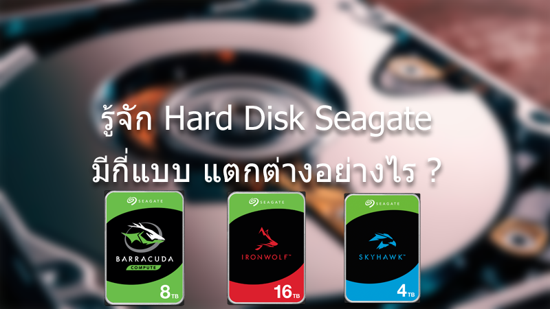 รู้จัก Hard Disk Seagate: มีกี่แบบ? แตกต่างกันอย่างไร? เลือกอย่างไรให้เหมาะกับการใช้งาน