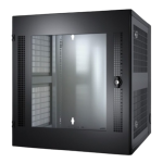 [AR100] APC NetShelter WX 13U w/Threaded Hole Vertical Mounting Rail Glass Front Door Black
