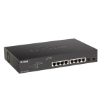 [DGS-1100-10MPV2] D-Link 10-port Gigabit Smart Managed PoE (130W) Switch with 2-port Gigabit Uplinks
