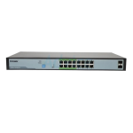 [DGS-F1018P-E] D-Link 250M 16-Port Unmanaged Gigabit PoE Switch with 2 SFP Ports