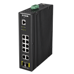 [DIS-200G-12SW] D-Link 12-port Gigabit Smart Industrial Switch with 2-port Gigabit Uplinks