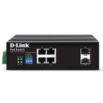 [DIS-F1006PS-E] D-Link 6-port Gigabit Unmanaged Industrial 250m PoE (120W) Switch with 2-port Gigabit Uplinks