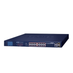 [FGSW-1822VHP] Planet 16-Port 10/100TX 802.3at PoE + 2-Port Gigabit TP + 2-Port SFP Ethernet Switch with LCD PoE Monitor