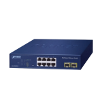 [GS-2210-8T2S] Planet 8-Port 10/100/1000T + 2-Port 1000X SFP Web Smart Ethernet Switch
