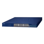 [GS-6311-24PL4X] Planet Layer L3 24-Port 10/100/1000T 802.3at PoE + 4-Port 10G SFP+ Managed Ethernet Switch
