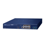 [GS-6320-8P2X] Planet Layer L3 8-Port 10/100/1000T 802.3at PoE + 2-Port 10G SFP+ Managed Switch
