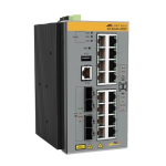 [IE340-20GP/C] Allied Telesis 16x 10/100/1000T, 4x 100/1000X SFP, Industrial Ethernet, Layer 3 Switch, PoE+ Support, Conformal Coating