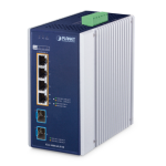 [IGS-1000-4UP2X] Planet Industrial 4-Port 10/100/1000/2500T 802.3bt PoE + 2-Port 10G SFP+ Ethernet Switch