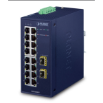 [IGS-1820TF] Planet Industrial 16-Port 10/100/1000T + 2-Port 1000X SFP Ethernet Switch