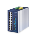 [IGS-4215-16T4X] Planet Industrial L2+ 16-Port 10/100/1000T + 4-Port 10G SFP+ Managed Ethernet Switch
