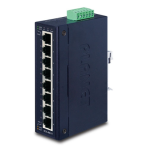 [IGS-801T] Planet Industrial 8-Port 10/100/1000T Industrial Gigabit Ethernet Switch (-40~75 degrees C operating temperature)