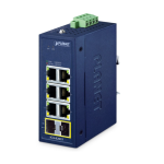 [IGS-820TF] Planet Industrial Compact Industrial 6-Port 10/100/1000T + 2-Port 100/1000X SFP Ethernet Switch