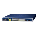 [IGS-R4215-24P4X] Planet Industrial L2+ 24-Port 10/100/1000T 802.3at PoE + 4-Port 10G SFP+ Managed Ethernet Switch