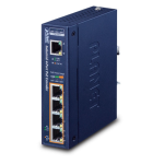[IPOE-E174] Planet Industrial 1-Port 802.3bt PoE++ to 4-Port 802.3af/at Gigabit PoE Extender