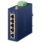 [ISW-504PT-E] Planet Industrial Compact Industrial 4-Port 10/100TX 802.3at PoE + 1-Port 10/100TX Ethernet Switch
