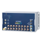 [ITS-6326-16P2T2XS-WV] Planet Industrial L3 16-Port 10/100/1000T with 8-/16-Port 802.3at PoE M12 + 2-Port 10GBASE-T M12 Bypass + 2-Port 10G Q-ODC Managed Ethernet Switch