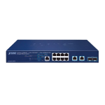 [MGS-6311-10T2X] Planet Layer L3 8-Port 2.5GBASE-T + 2-Port 10GBASE-T + 2-Port 10GBASE-X SFP+ Managed Ethernet Switch
