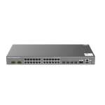 [RG-IS5200-24GT4XS-UP-DC] Ruijie Industrial Switch 24 x 1GE RJ45 ports, 4 x 10GE SFP+ ports, PoE/PoE+/PoE++, rack mounting