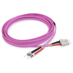 [TCM-UPSCSTDM4-30] Tconnect Patch Cord SC-ST (UPC) Multimode 50/125μm (OM4) Duplex 30m