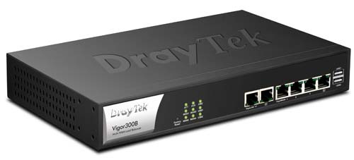 [Vigor300B] ราคา ขาย จำหน่าย DrayTek Vigor 4Wan Load Balance, GbE, 100,000 Session, 2 Lan, 2USB