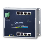 [WGS-4215-8T2S] Planet Industrial 8-Port 10/100/1000T + 2-Port 100/1000X SFP Wall-mount Managed Switch (-40~75 degrees C)
