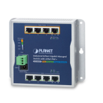 [WGS-804HPT] Planet Industrial 8-Port 10/100/1000T Wall-mount Managed Switch with 4-Port PoE+