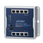[WGS-814HP] Planet Industrial 8-Port 10/100/1000T Wall-mounted Gigabit Switch with 4-port PoE+